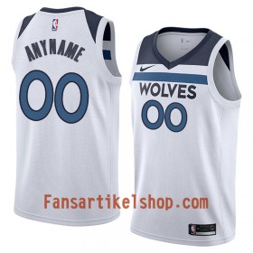 NBA Minnesota Timberwolves Trikot Benutzerdefinierte Nike 2017-18 Weiß Swingman - Herren